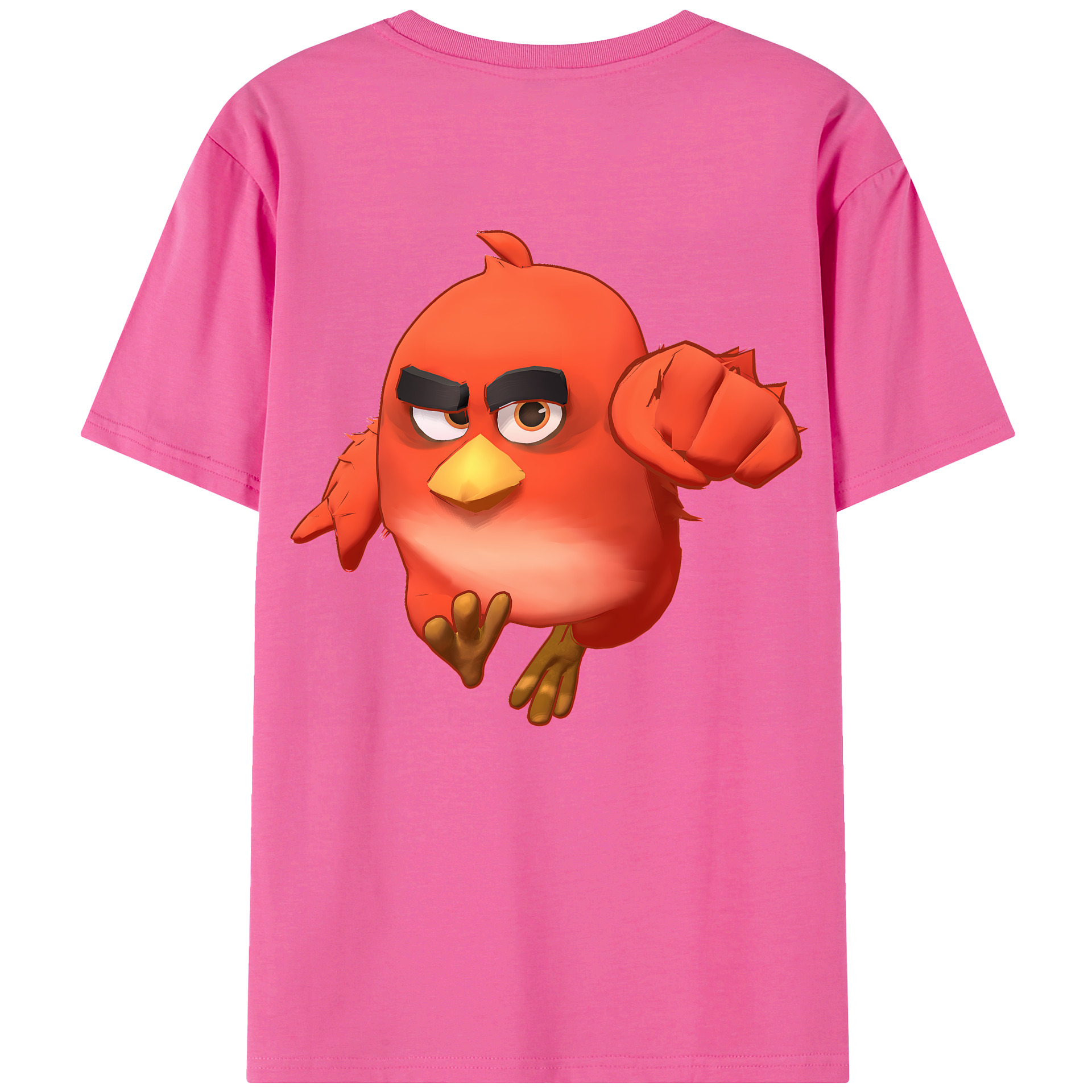 （画像用） Angry Birds アングリーバード レディース半袖Tシャツ(バックプリント)